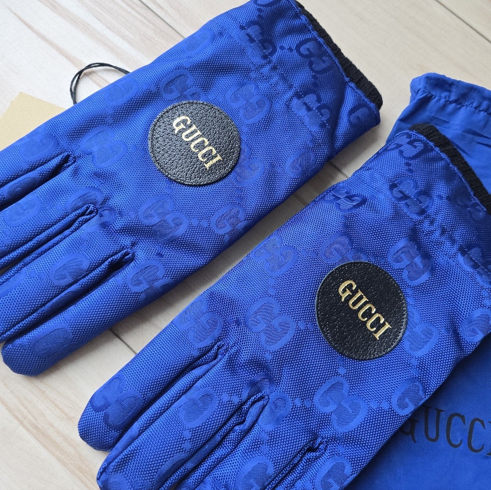 Gucci Cashmere Lined GG Monogram Gloves - Picture 2 of 10